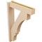Ekena Millwork 5 1/2-in W x 22-in D x 34-in H Balboa Block Rough Cedar Woodgrain TimberThane Outlooker, Primed Tan OUTUR055X22X34BOA44RCPR - alternate 5